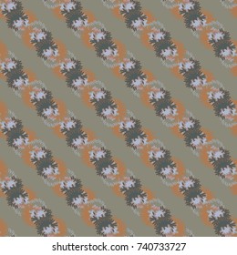 Autumn colored seamless pattern with leaves for texture or background.