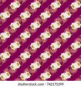 Autumn colored seamless pattern with leaves for texture or background.