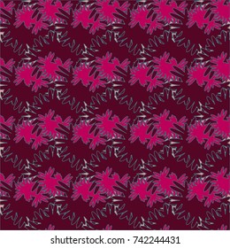 Autumn colored seamless pattern with leaves for texture or background.