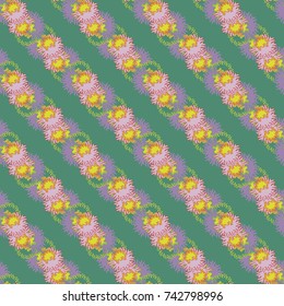 Autumn colored seamless pattern with leaves for texture or background.