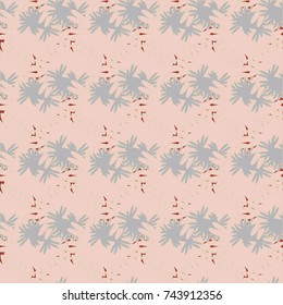 Autumn colored seamless pattern with leaves for texture or background.