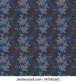 Autumn colored seamless pattern with leaves for texture or background.