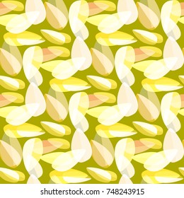 Autumn colored seamless pattern with leaves for texture or background.