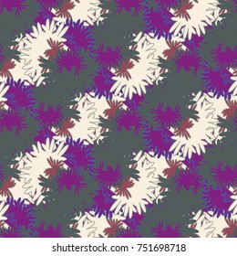 Autumn colored seamless pattern with leaves for texture or background.