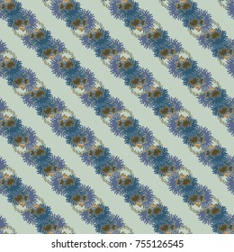 Autumn colored seamless pattern with leaves for texture or background.