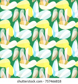 Autumn colored seamless pattern with leaves for texture or background.