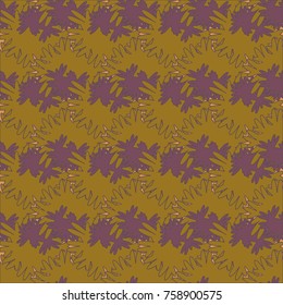 Autumn colored seamless pattern with leaves for texture or background.