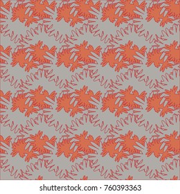 Autumn colored seamless pattern with leaves for texture or background.