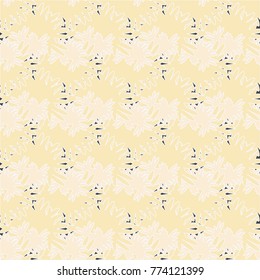 Autumn colored seamless pattern with leaves for texture or background.