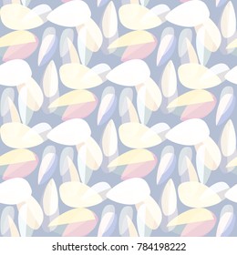 Autumn colored seamless pattern with leaves for texture or background.