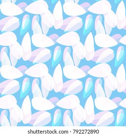 Autumn colored seamless pattern with leaves for texture or background.