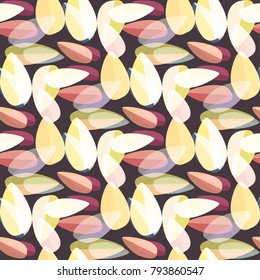 Autumn colored seamless pattern with leaves for texture or background.