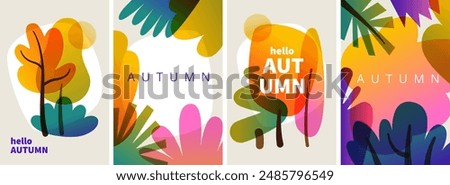 Similar – Image, Stock Photo autumn forest Forest