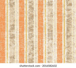 Autumn colorful carpet texture, Seamless vector french stripe pattern. Provence woven texture. Shabby chic style weave stitch background.