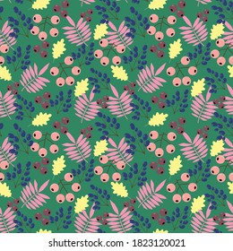 Autumn colorful leaves pattern for any kind of surfaces.