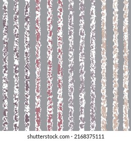 Autumn colorful stripe texture pattern on grey background. Irregular striped vector patten.