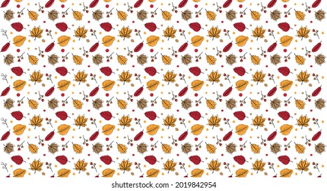 Autumn colors leaf pattern texture