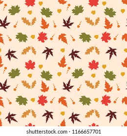 Autumn Colourfull Seamless Pattern