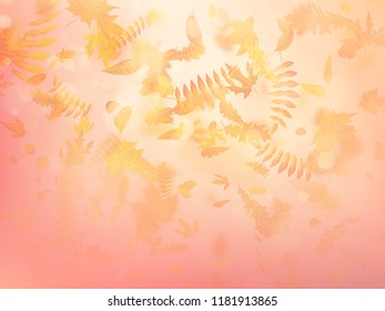 Autumn composition with maple leaves. EPS 10