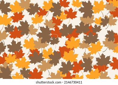 Autumn Concept Background, September Theme Backdrop, Yellow Brown Grey White Autumn Leaves, Pastel Colours Background, Pattern And Texture With Dry Leaf