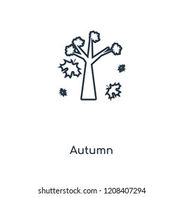 Autumn concept line icon. Linear Autumn concept outline symbol design. This simple element illustration can be used for web and mobile UI/UX.