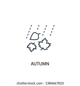 Autumn concept line icon. Simple element illustration. Autumn concept outline symbol design. Can be used for web and mobile UI/UX
