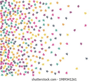 Fondo blanco del vector de Confetti del otoño. Decoración Verde. Ilustración de Bio Leaf. Fondo De Hojas Coloridas.