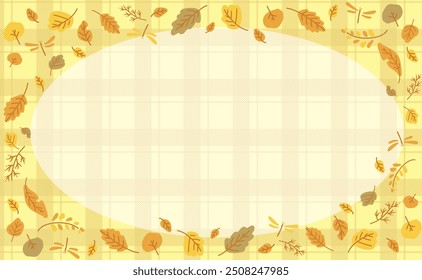 Otoño lindo fondo ilustración marco material