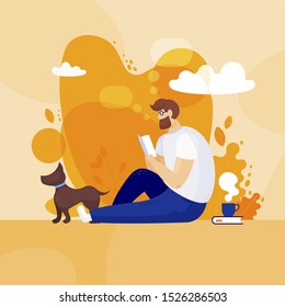 Autumn days, book time, book reading