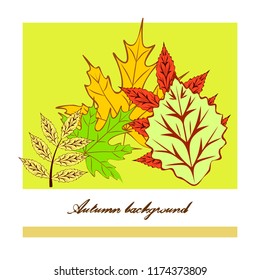 autumn deciduous autumn vector background autumn deciduous autumn vector background