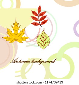 autumn deciduous autumn vector background autumn deciduous autumn vector background