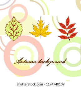 autumn deciduous autumn vector background