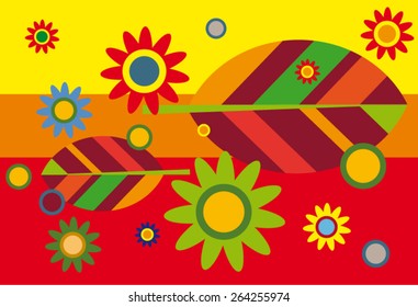 Autumn decoration - vector