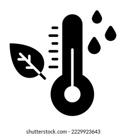 Autumn, degrees, heat icon in modern style for website mobile logo app UI design. simple vector icon. 