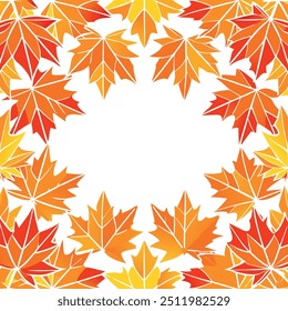 Autumn design background with leaves