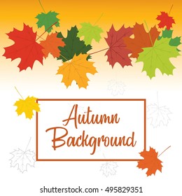 Autumn design background, vector illustration.