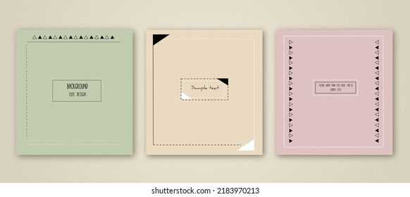 Autumn design covers set vector illustration.