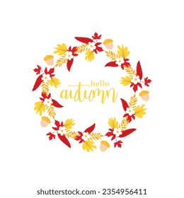 autumn design fall illustration leaf decoration background