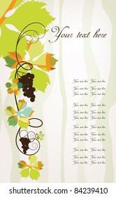 autumn design with grape