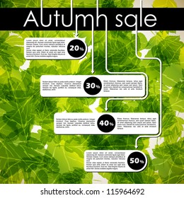 autumn discount sale, eps10