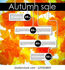 autumn discount sale, eps10