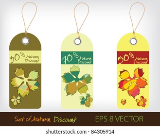 autumn discount tags