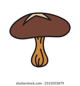 Autumn Doodle Illustration - Mushroom