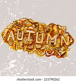 Autumn doodle. Vector Illustration