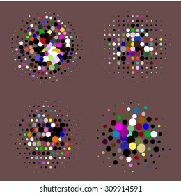 autumn dots splashes