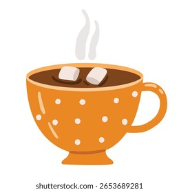 Autumn drink element, doodle, hot drink, coffee, tea, hot chocolate, autumn cozy set