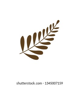 Autumn Dry Leaves Vector Symbol Illustration