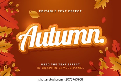 Autumn Editable Text Effect Template