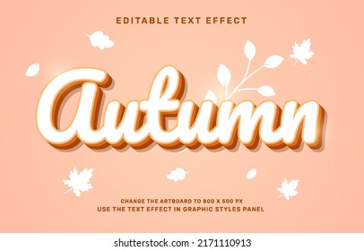 Autumn Editable Text Effect Template