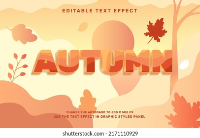 Autumn Editable Text Effect Template